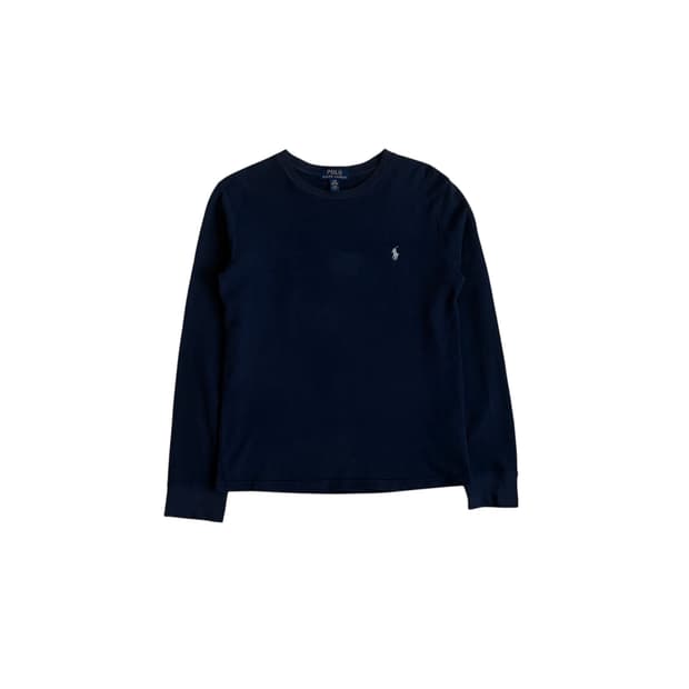 폴로 와플 롱슬리브 긴팔 T