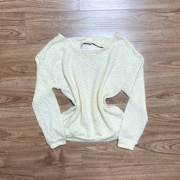 빈티지 리본 니트 티셔츠 히메갸루 로걀 라떼 모리걸 달천깔 고딕 히메카지