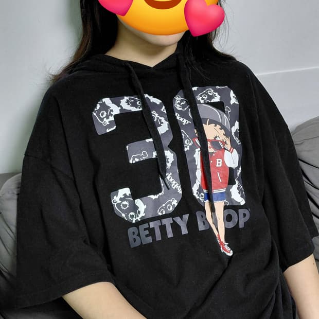 [여성 3L] 베티 붐 정품 후드 반팔 티셔츠