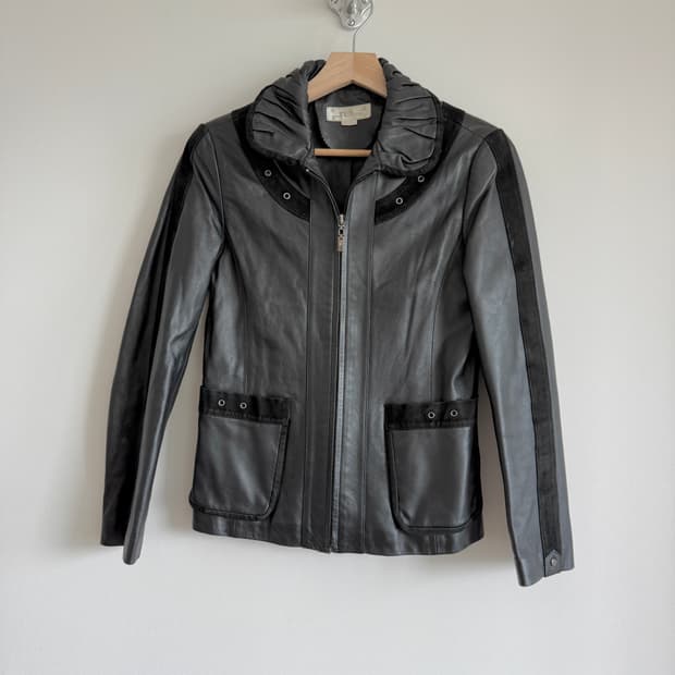 Pre owned 램스킨 레더 자켓