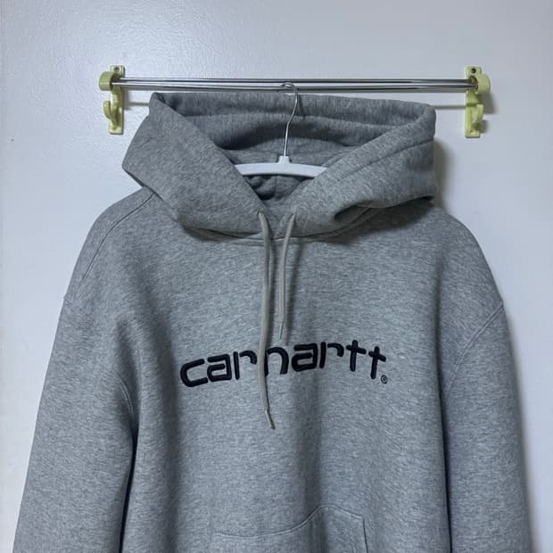 칼하트 WIP 후드티 멜란지그레이