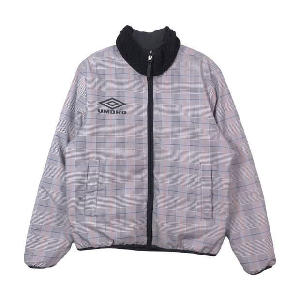 엄브로 리버시블 체크 양털 후리스 자켓 M