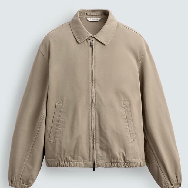 ZARA 베이지 코튼 자켓