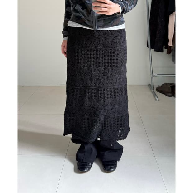 빈티지 크로셰 스커트