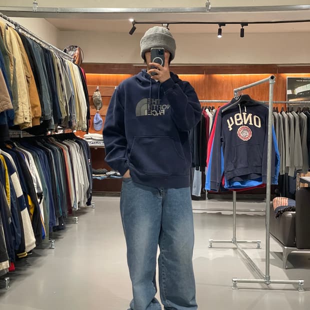 노스페이스 후드 티셔츠  