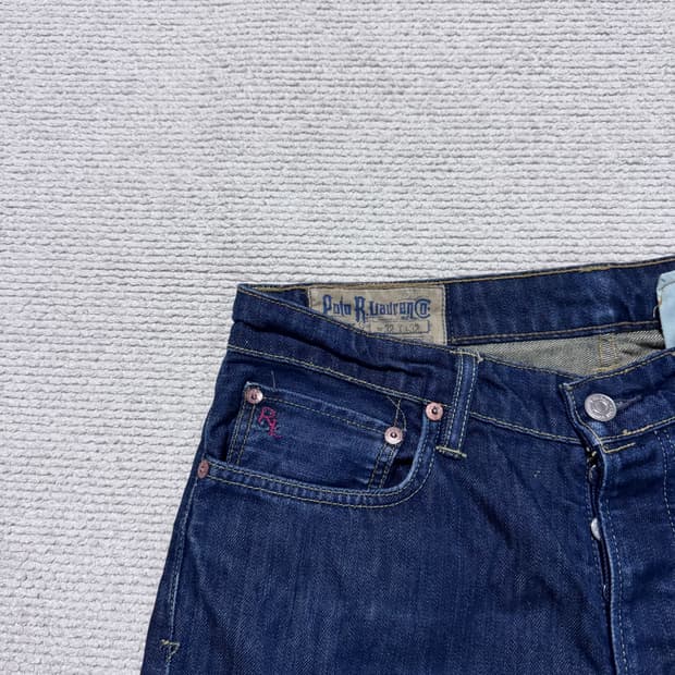 폴로 랄프로렌 클래식 버튼 데님 팬츠 (32x32)