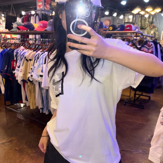 베이프 카모 포켓 반팔 티셔츠