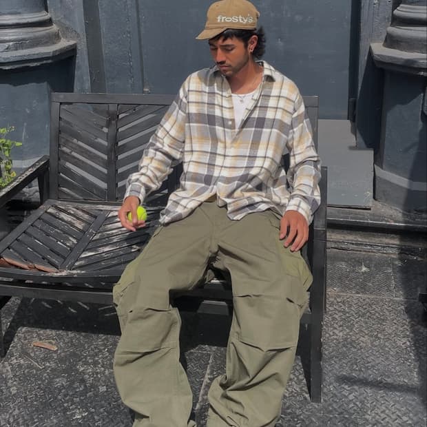 나나미카 카고 팬츠 카키