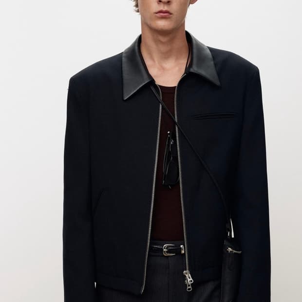 토니웩 LEATHER TRIM WOOL BLOUSON