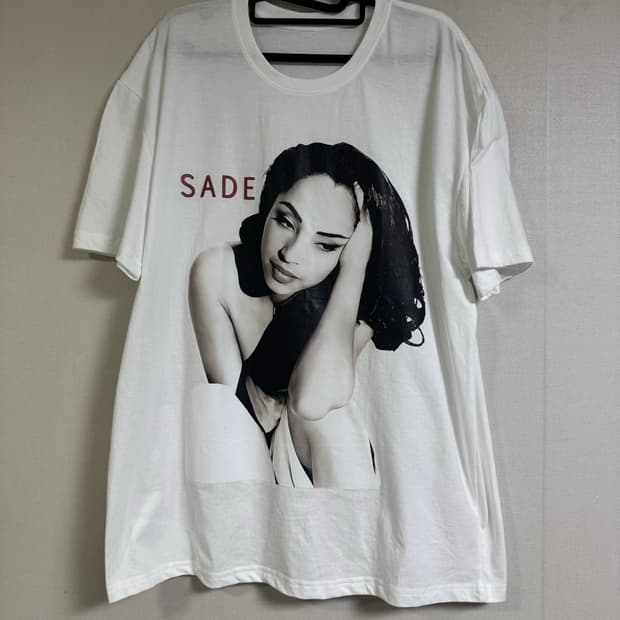 샤데이 SADE 부틀렉 빈티지 밴드티 화이트 흰색 반팔