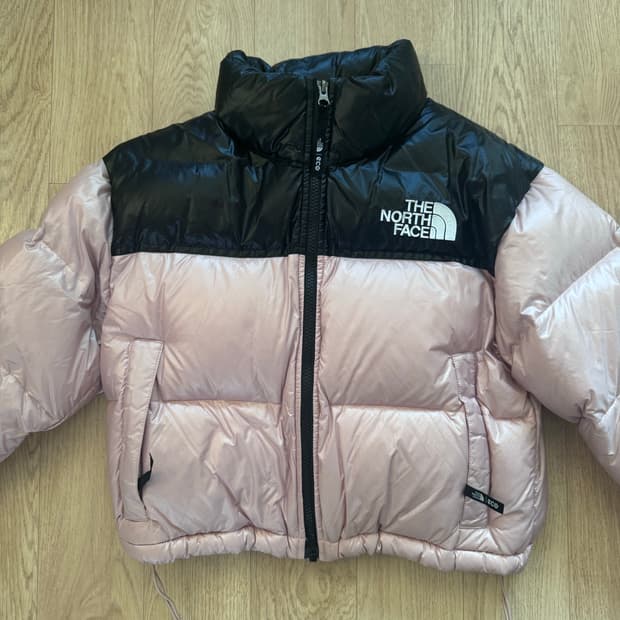 노스페이스 눕시 숏 자켓 파스텔 핑크