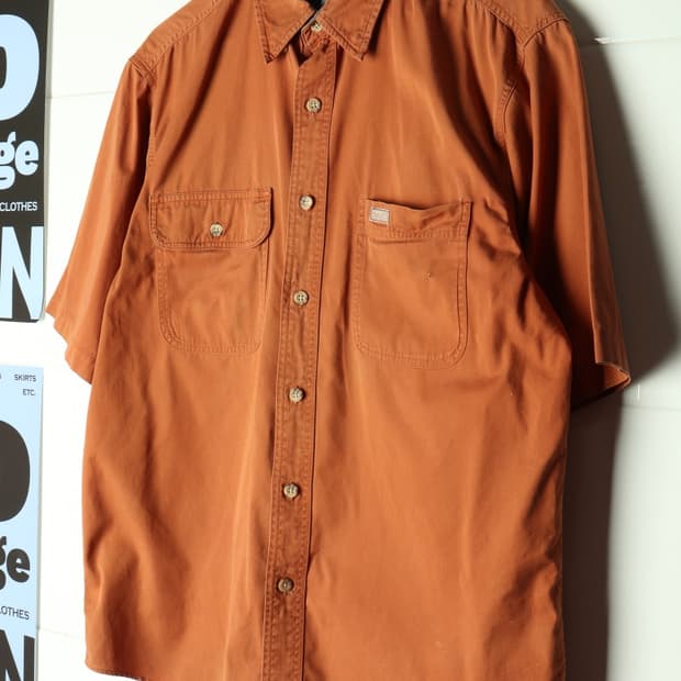 (M-XL) 칼하트 반팔 티셔츠 USA 에이징 된장 셔츠-H36415