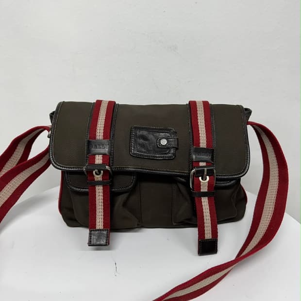 발리 삼선 캔버스 크로스바디 메신저백 숄더백
