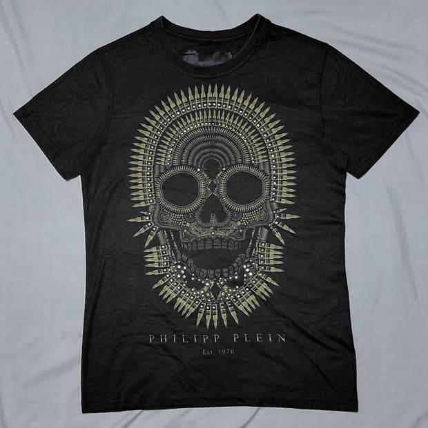[S] Philipp Plein 불렛프루프 에디션 스컬 반팔 티셔츠