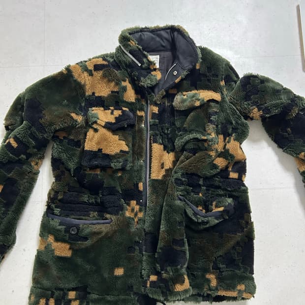 픽셀 카모 사카이 자켓