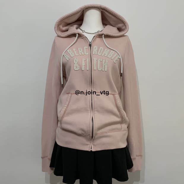 아베크롬비 딸기 핑크 후드집업