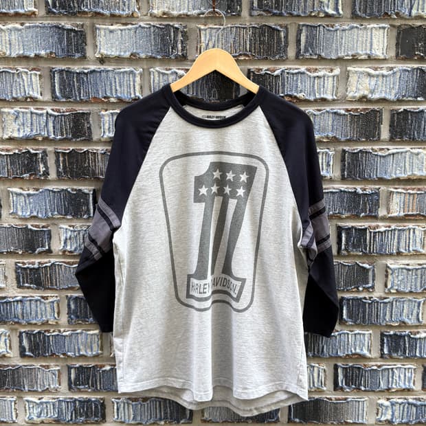 할리데이비슨 7부 슬리브 티셔츠