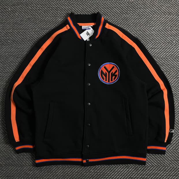 00s 리복 NBA 뉴욕 닉스 올드스쿨 바시티 자켓o 3752
