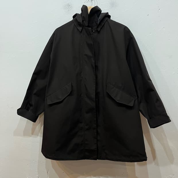 유니클로 블록테크 파카 브라운 