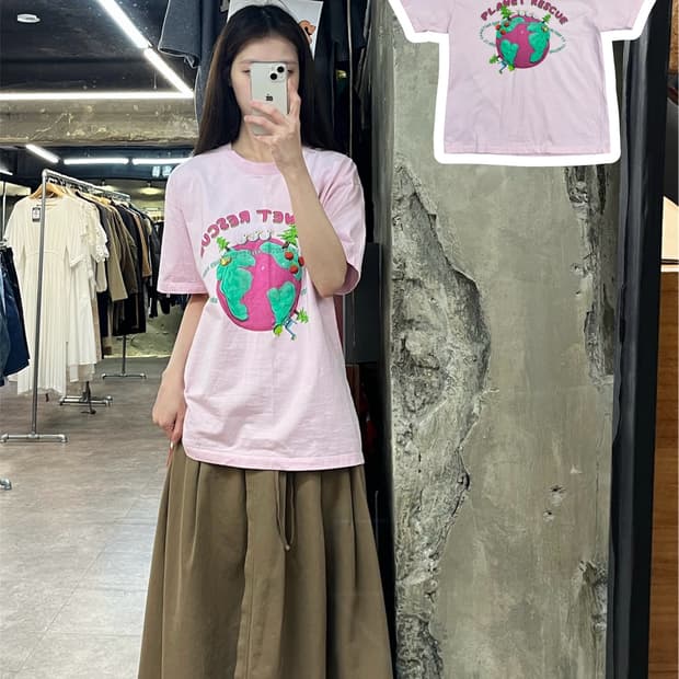 아크메드라비 반팔티 핑크 #csz4135