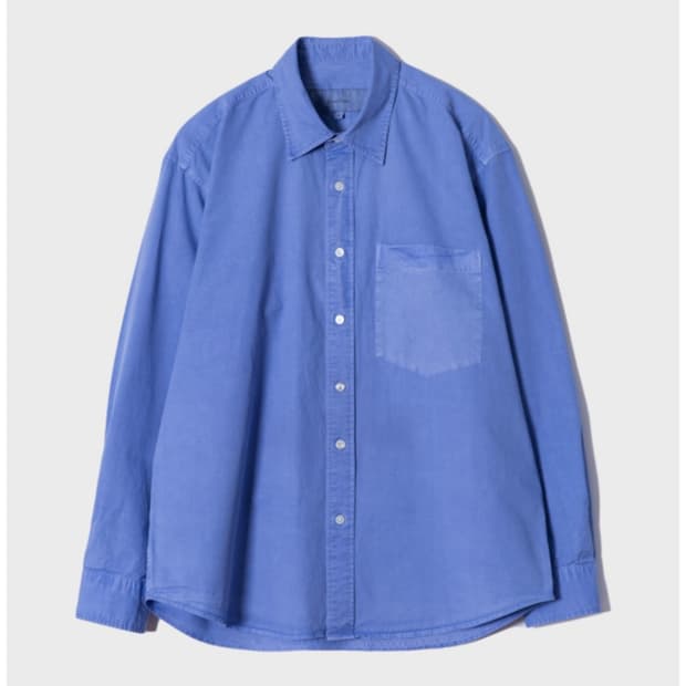 [48] 퍼스트플로어 다이드클래식 셔츠 삭스블루