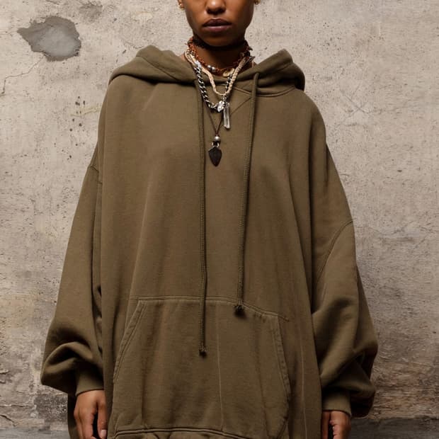 R13 Jumbo Gusset Oversized Hoodie