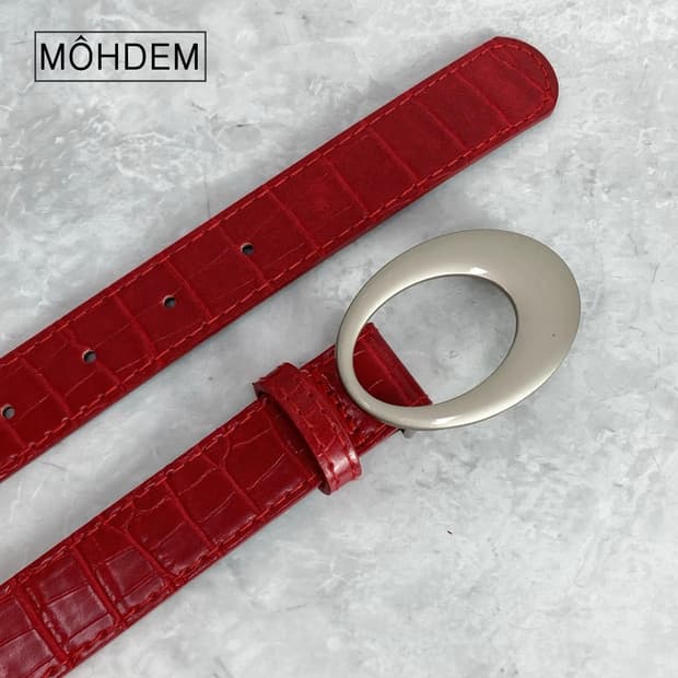 [Unisex] 원버클 크로커다일 벨트