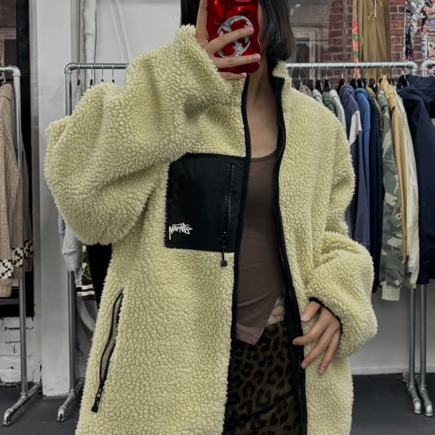 스투시 8볼 리버시블 플리스 자켓