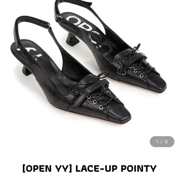 오픈와이와이 LACE-UP POINTY HEEL 38