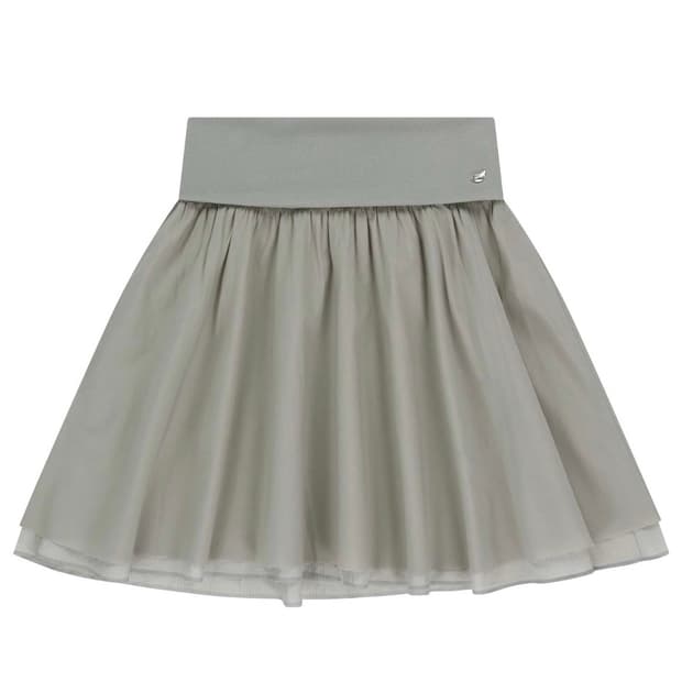 코이세이오 더블 셔링 스커트 그레이 1사이즈