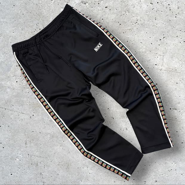 [M] 나이키 블랙 트랙 바지 사이드 라인 팬츠 D402