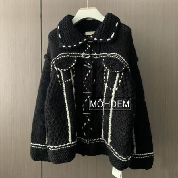 [premium]헤비울 코위찬 가디건