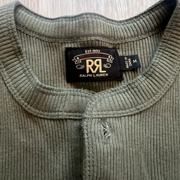 RRL 반팔 헨리넥