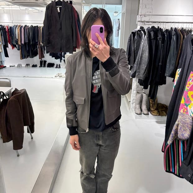 15ss 마르지엘라 레더 자켓