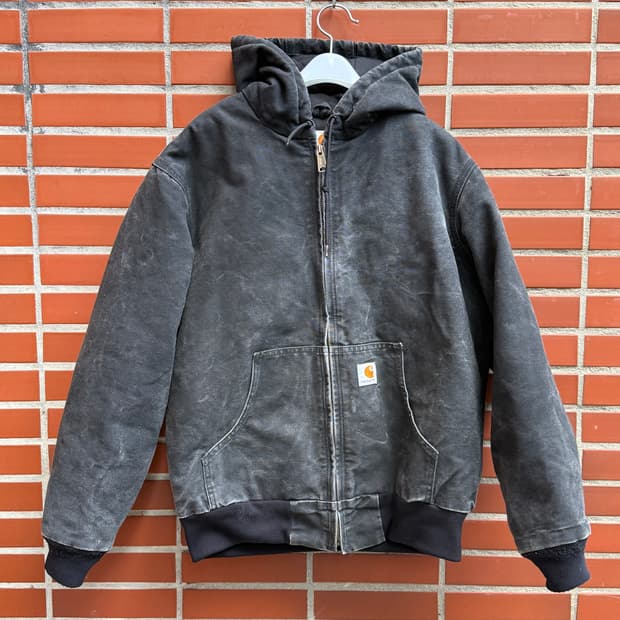 칼하트 후드 워크 자켓 블랙 wj130 BLK (M)made in usa