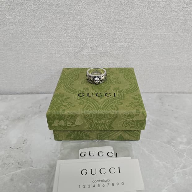 구찌 펠린 헤드 반지 링 13호 판매