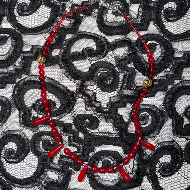 RED necklace