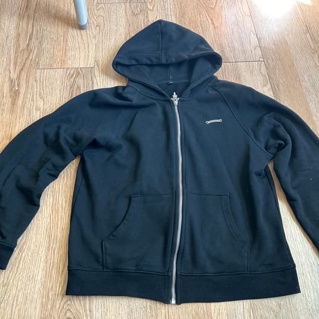 크롬하츠 블랙 후드집업 M