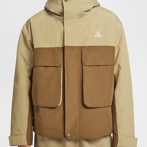 새상품)나이키 ACG 프리마로프트 스컬 피크 스톰핏 자켓 카키 베이지 M