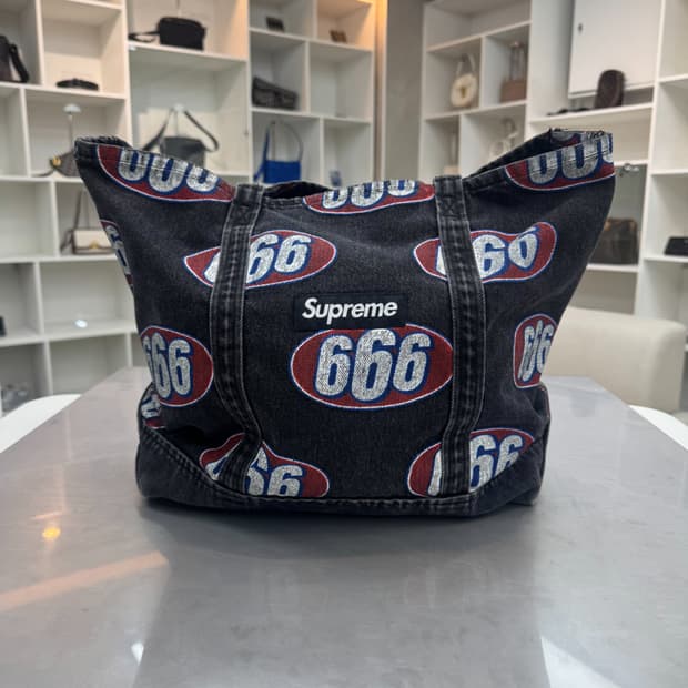 [리오브양주점]슈프림 666 데님 토트 백