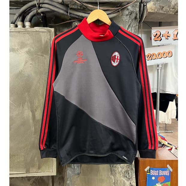 아디다스 AC밀란 UCL 트레이닝 탑 차콜 95 #csz4125