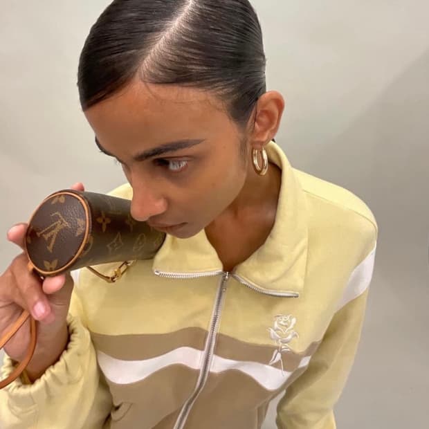 Kijun Wild Rose crop zip up