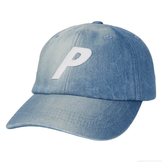 팔라스 데님 P 6패널 스톤 워시 레더 워싱 모자 볼캡 해
