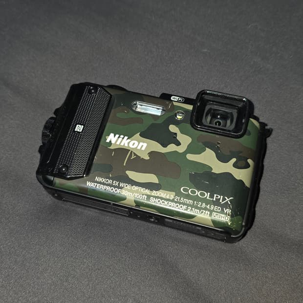 니콘 aw130 카모/2기가SD카드/C타입리더기