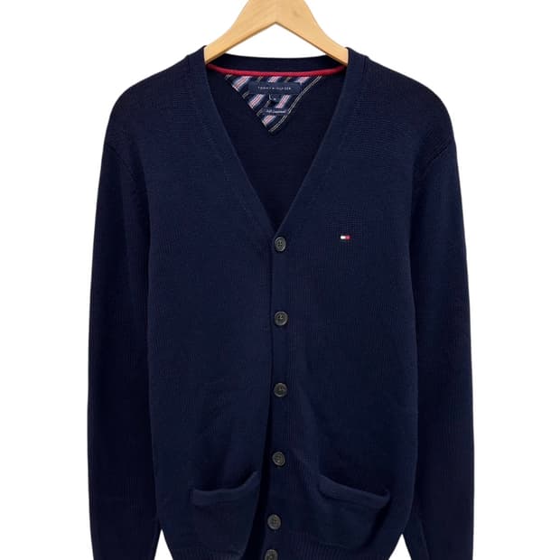 타미힐피거 울 가디건 네이비 (M) 