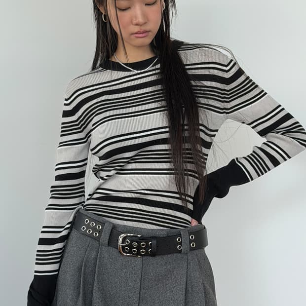 Pr룸 니트 원피스