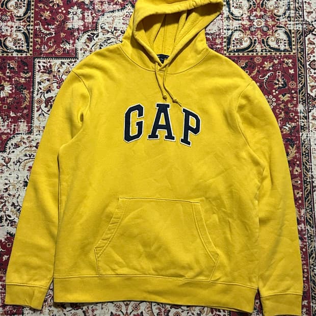 갭 노랭이 후드티
