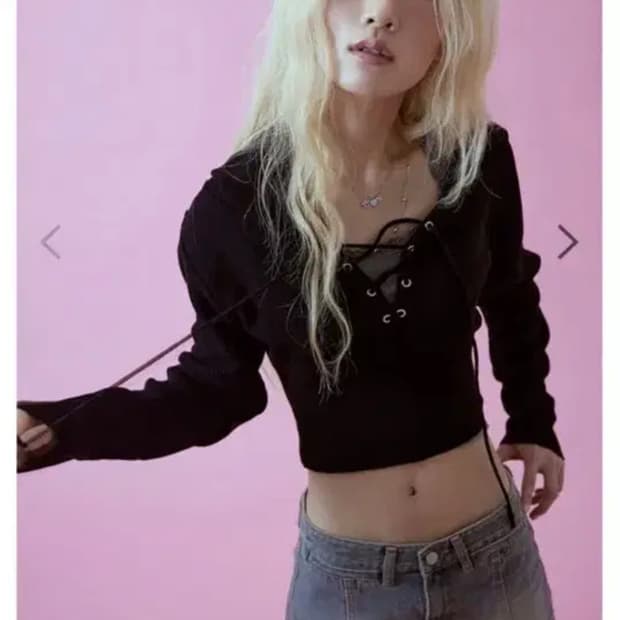 애즈온 코르셋 니트