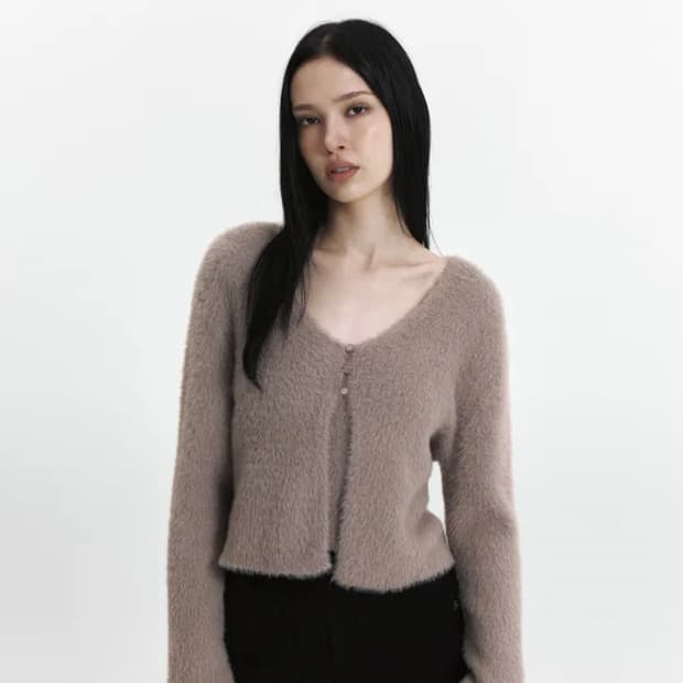 큐리티 SOFT KNIT CARDIGAN SET-UP_BEIGE