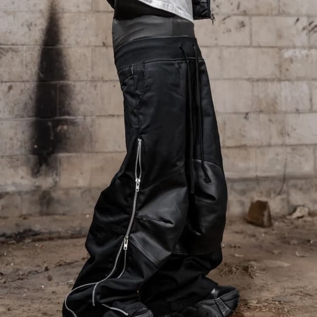 로어링라드 카본 코팅 사이드 지퍼 팬츠 m